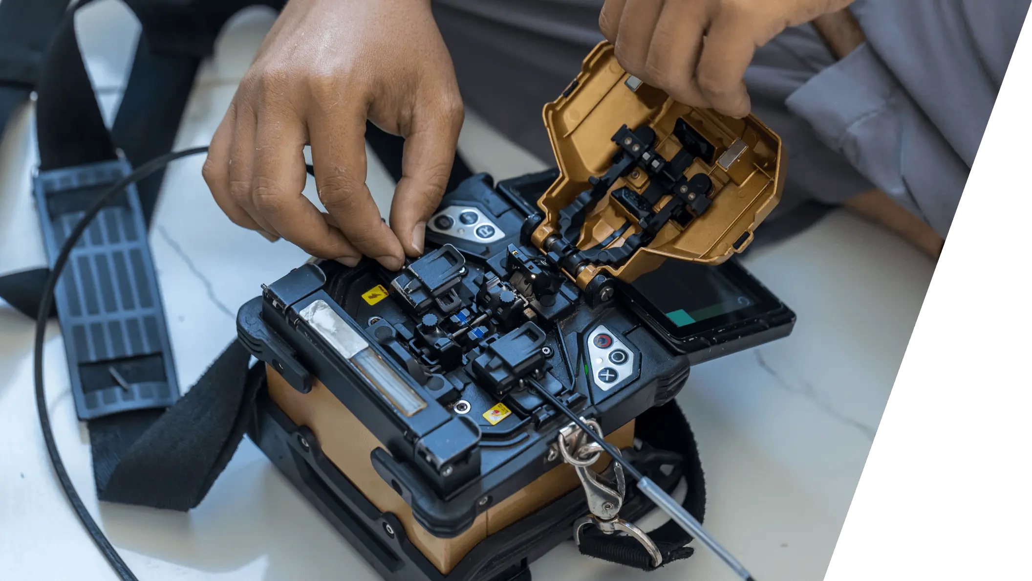 fiber cable installation image